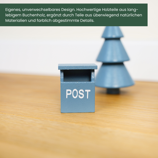 Wichtel Komplettset - Wichteltür & 26 Wichtelstreiche - Blau & Grün - Jahr 1