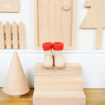 Wichtel Komplettset - Wichteltür & 26 Wichtelstreiche - Natur