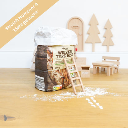 Wichtel Komplettset - Wichteltür & 26 Wichtelstreiche - Natur