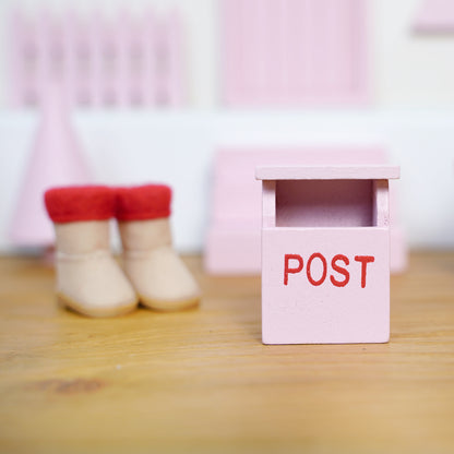 Wichtel Komplettset - Wichteltür & 26 Wichtelstreiche - Rosa