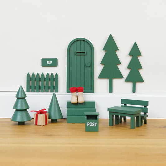 Wichteltür Set - Grün